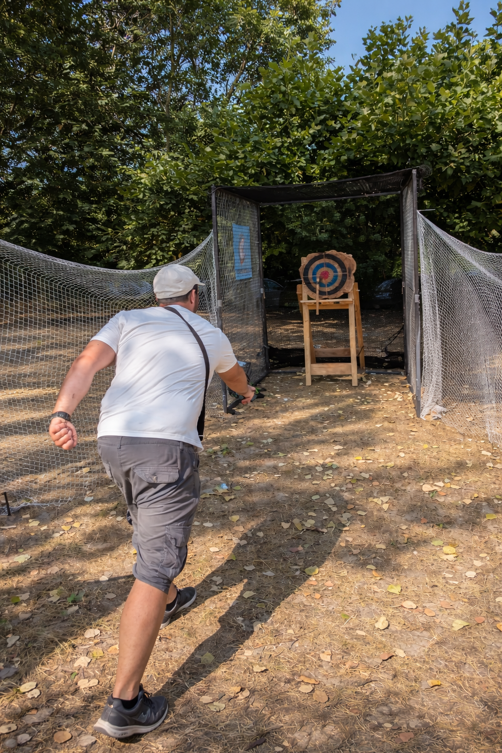 Illustration placeholder stand de lancer de hache